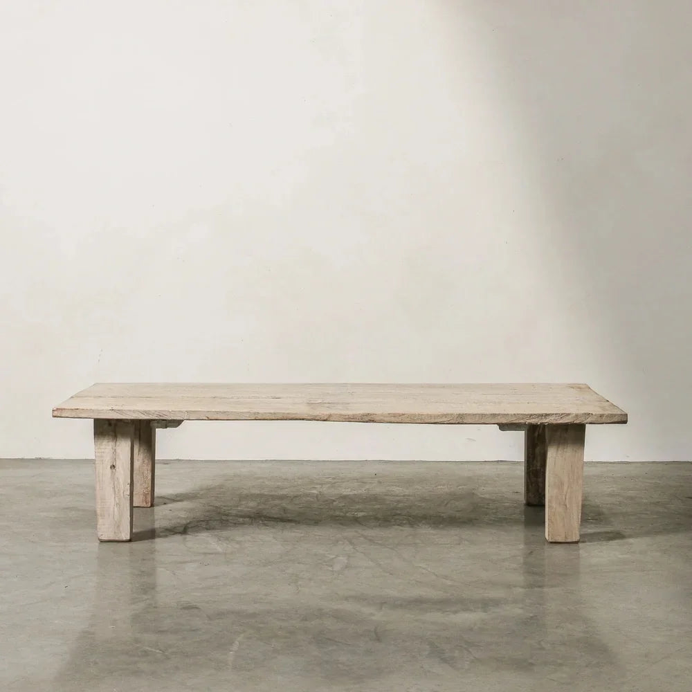 KAMAL ART AND CRAFT Vintage Solid Mango Wood Coffee Table for Home Office Lounge