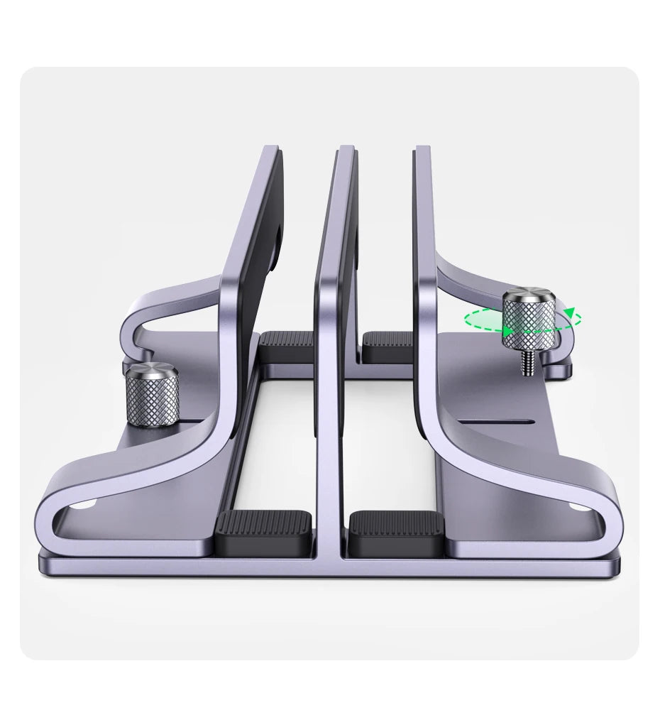 UGREEN Premium Aluminum Vertical Laptop Stand for Home Office – Foldable MacBook Pro & Air Holder