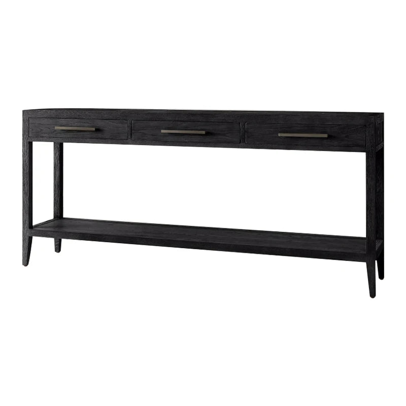 RH AMERICAN Solid Oak Console Table with Drawer Storage for Home Office Hallway