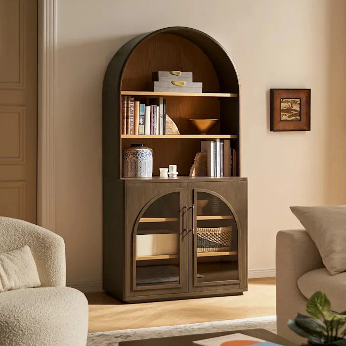 DORMIA Heritage Solid Wood Bookcase – Executive Home Office Storage