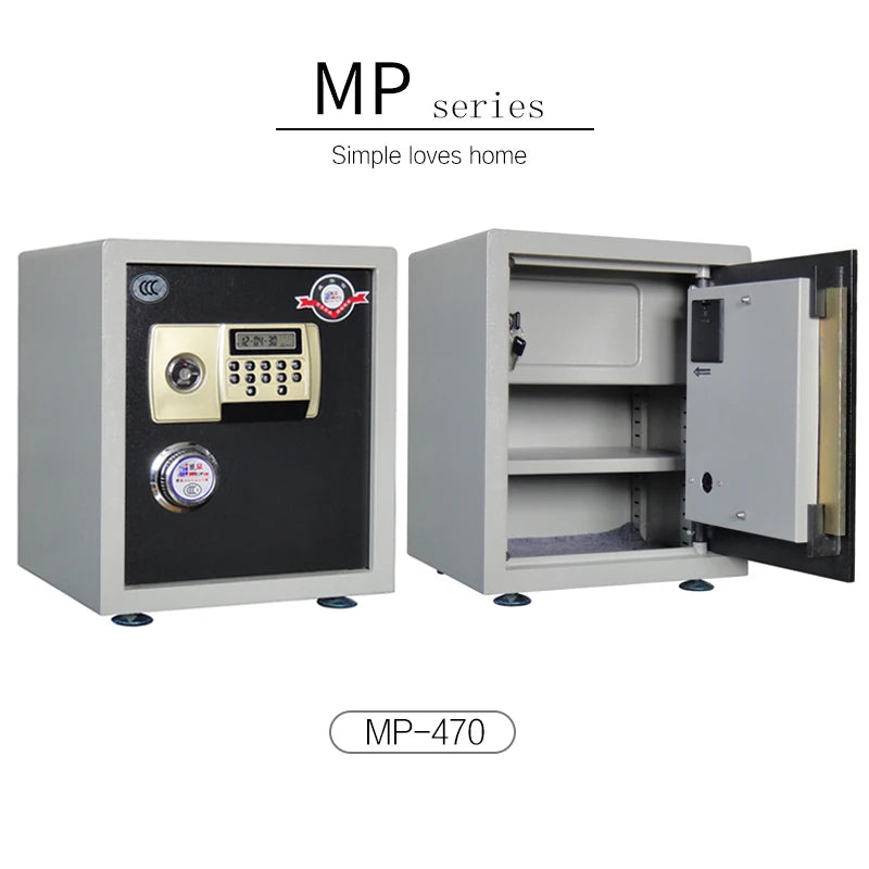 WEIERXIN MP-40 Electronic Safe with LED Display - Secure Steel Storage for Home Office