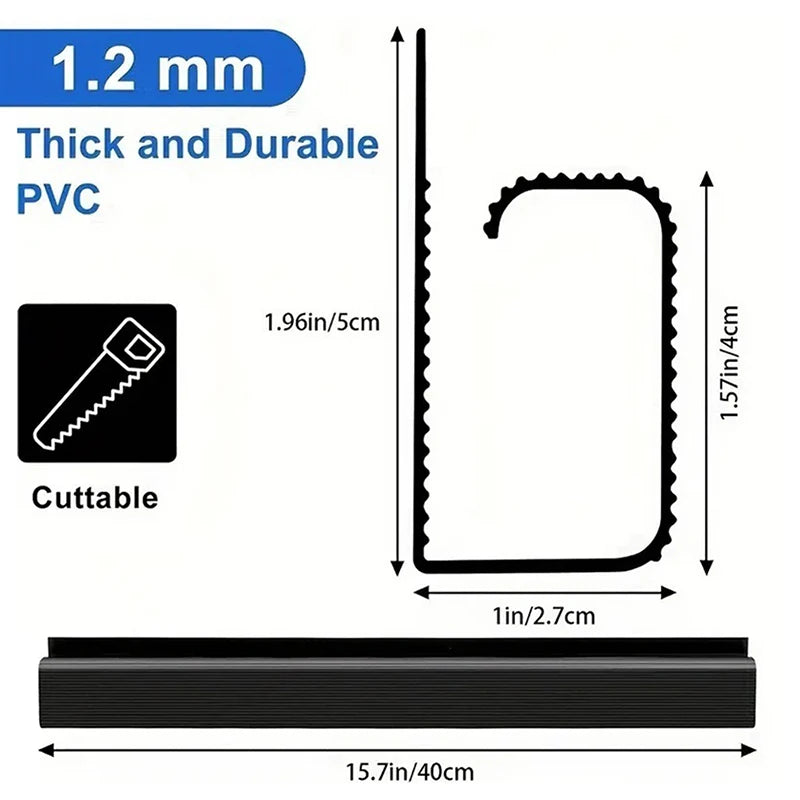 TPXCKZ Under-Desk Cable Management Tray – No-Drill Wire Organizer for Home Office Workspace
