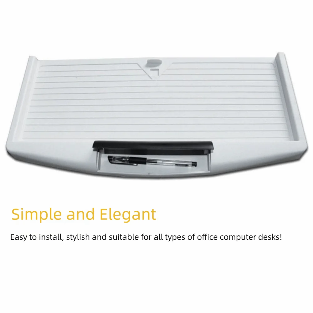 Premium Under-Desk Keyboard Tray with Heavy-Duty Slide Rails – Space-Saving Storage Drawer for Home Office