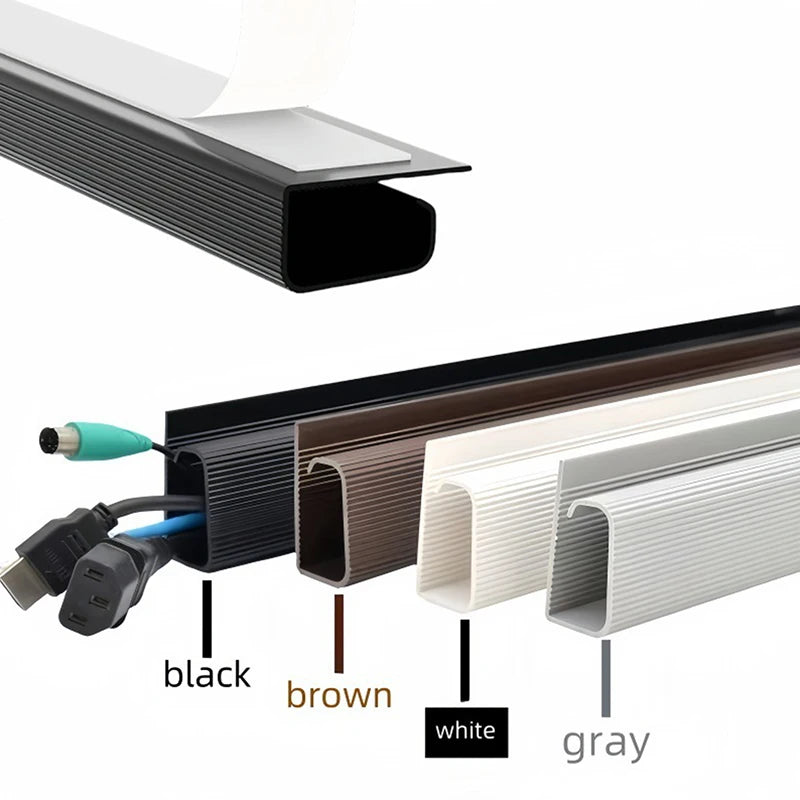 TPXCKZ Under-Desk Cable Management Tray – No-Drill Wire Organizer for Home Office Workspace