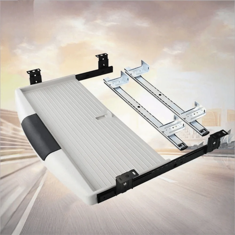 Premium Under-Desk Keyboard Tray with Heavy-Duty Slide Rails – Space-Saving Storage Drawer for Home Office