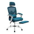 JHK Ergonomic High-Back Mesh Office Chair with Reclining Function, Lumbar Support, and Retractable Footrest