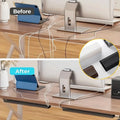 TPXCKZ Under-Desk Cable Management Tray – No-Drill Wire Organizer for Home Office Workspace